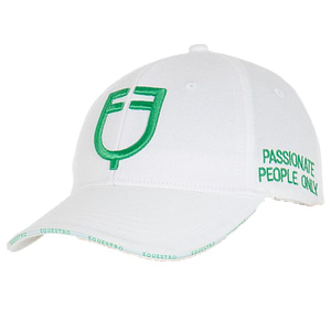 Cappello Equestro Unisex modello Baseball Bianco Verde Prato