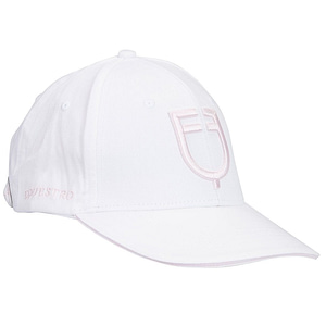Cappello Equestro Unisex modello Baseball Bianco Rosa