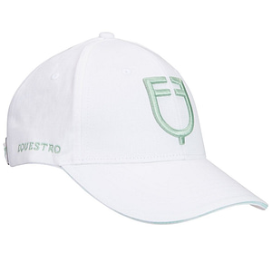 Cappello Equestro Unisex modello Baseball Bianco Verde